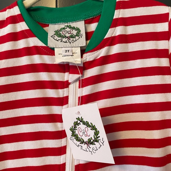 NWT Cecil and Lou Christmas Pajamas PJs 2T - Picture 3 of 3